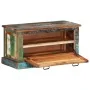 Banco zapatero de madera maciza reciclada de vidaXL, Bancos para recibidores y almacenamiento - Ref: Foro24-244832, Precio: 2...
