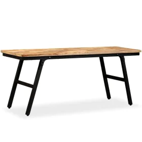 Recycled teak and steel bench 110x35x45 cm by vidaXL, Benches for halls and storage - Ref: Foro24-245411, Price: 137,37 €, Di...
