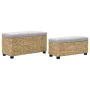 Juego de bancos 2 piezas hierba marina gris by vidaXL, Benches for halls and storage - Ref: Foro24-246107, Price: 173,90 €, D...