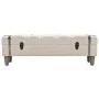 Banco de almacenamiento madera maciza y acero 111x34x37 cm de vidaXL, Bancos para recibidores y almacenamiento - Ref: Foro24-...