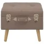 Storage stool 40 cm brown fabric by vidaXL, Benches for halls and storage - Ref: Foro24-247519, Price: 57,09 €, Discount: %