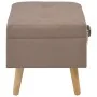 Storage stool 40 cm brown fabric by vidaXL, Benches for halls and storage - Ref: Foro24-247519, Price: 57,09 €, Discount: %