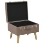 Storage stool 40 cm brown fabric by vidaXL, Benches for halls and storage - Ref: Foro24-247519, Price: 57,09 €, Discount: %