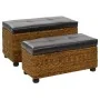 Brown seagrass 2-piece bench set by vidaXL, Benches for halls and storage - Ref: Foro24-246108, Price: 148,84 €, Discount: %