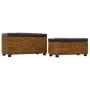 Brown seagrass 2-piece bench set by vidaXL, Benches for halls and storage - Ref: Foro24-246108, Price: 148,84 €, Discount: %