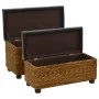 Brown seagrass 2-piece bench set by vidaXL, Benches for halls and storage - Ref: Foro24-246108, Price: 148,84 €, Discount: %