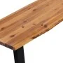 Banco de madera de acacia maciza 160 cm de vidaXL, Bancos para recibidores y almacenamiento - Ref: Foro24-245688, Precio: 199...