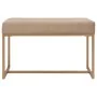 Banco 80 cm terciopelo beige de vidaXL, Bancos para recibidores y almacenamiento - Ref: Foro24-247559, Precio: 102,12 €, Desc...