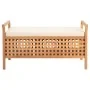 Solid Walnut Wood Storage Bench 93x49x49 cm by vidaXL, Benches for halls and storage - Ref: Foro24-247608, Price: 102,63 €, D...