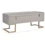 Banco con compartimento 105 cm gris de terciopelo by vidaXL, Benches for halls and storage - Ref: Foro24-247573, Price: 123,7...