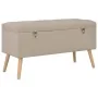 Aufbewahrungshocker 3 Stück beige Stoff von vidaXL, Bänke für Hallen und Lager - Ref: Foro24-247524, Preis: 146,11 €, Rabatt: %
