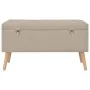 Aufbewahrungshocker 3 Stück beige Stoff von vidaXL, Bänke für Hallen und Lager - Ref: Foro24-247524, Preis: 146,11 €, Rabatt: %