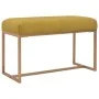 Banco 80 cm terciopelo mostaza de vidaXL, Bancos para recibidores y almacenamiento - Ref: Foro24-247556, Precio: 89,20 €, Des...