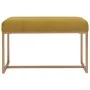 Banco 80 cm terciopelo mostaza de vidaXL, Bancos para recibidores y almacenamiento - Ref: Foro24-247556, Precio: 89,20 €, Des...