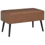 Dark brown synthetic leather bench with drawers 80 cm by vidaXL, Benches for halls and storage - Ref: Foro24-277077, Price: 7...