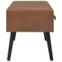 Dark brown synthetic leather bench with drawers 80 cm by vidaXL, Benches for halls and storage - Ref: Foro24-277077, Price: 7...