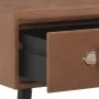 Dark brown synthetic leather bench with drawers 80 cm by vidaXL, Benches for halls and storage - Ref: Foro24-277077, Price: 7...