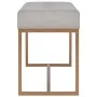 Banco 80 cm terciopelo gris de vidaXL, Bancos para recibidores y almacenamiento - Ref: Foro24-247558, Precio: 89,52 €, Descue...