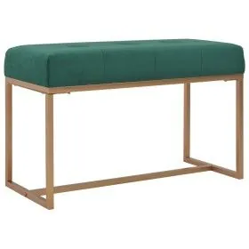 Banco 80 cm terciopelo verde de vidaXL, Bancos para recibidores y almacenamiento - Ref: Foro24-247555, Precio: 93,23 €, Descu...
