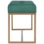 Banco 80 cm terciopelo verde de vidaXL, Bancos para recibidores y almacenamiento - Ref: Foro24-247555, Precio: 93,23 €, Descu...