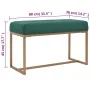 Banco 80 cm terciopelo verde de vidaXL, Bancos para recibidores y almacenamiento - Ref: Foro24-247555, Precio: 93,23 €, Descu...
