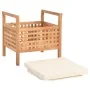 Banco de almacenamiento de madera maciza de nogal 49x48x49 cm by vidaXL, Benches for halls and storage - Ref: Foro24-247609, ...