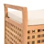 Banco de almacenamiento de madera maciza de nogal 49x48x49 cm by vidaXL, Benches for halls and storage - Ref: Foro24-247609, ...