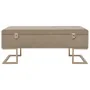 Bank with compartment 105 cm beige velvet by vidaXL, Benches for halls and storage - Ref: Foro24-247574, Price: 139,28 €, Dis...