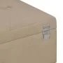 Bank with compartment 105 cm beige velvet by vidaXL, Benches for halls and storage - Ref: Foro24-247574, Price: 139,28 €, Dis...