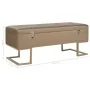 Bank with compartment 105 cm beige velvet by vidaXL, Benches for halls and storage - Ref: Foro24-247574, Price: 139,28 €, Dis...