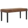 Artificial suede leather bench 106 cm brown by vidaXL, Benches for halls and storage - Ref: Foro24-281311, Price: 96,74 €, Di...