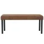 Artificial suede leather bench 106 cm brown by vidaXL, Benches for halls and storage - Ref: Foro24-281311, Price: 96,74 €, Di...