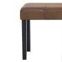 Artificial suede leather bench 106 cm brown by vidaXL, Benches for halls and storage - Ref: Foro24-281311, Price: 96,74 €, Di...