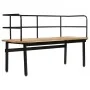Banco de madera maciza de mango 120x40x70 cm de vidaXL, Bancos para recibidores y almacenamiento - Ref: Foro24-247807, Precio...