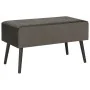 Gray velvet bench with drawers 80 cm by vidaXL, Benches for halls and storage - Ref: Foro24-277080, Price: 74,55 €, Discount: %