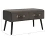 Gray velvet bench with drawers 80 cm by vidaXL, Benches for halls and storage - Ref: Foro24-277080, Price: 74,55 €, Discount: %
