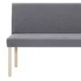 Banco de poliéster 139,5 cm gris claro de vidaXL, Bancos para recibidores y almacenamiento - Ref: Foro24-281335, Precio: 211,...