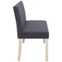 Polyester bench 139.5 cm gray by vidaXL, Benches for halls and storage - Ref: Foro24-281334, Price: 192,44 €, Discount: %