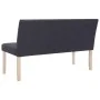 Polyester bench 139.5 cm gray by vidaXL, Benches for halls and storage - Ref: Foro24-281334, Price: 192,44 €, Discount: %