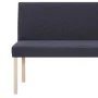 Polyester bench 139.5 cm gray by vidaXL, Benches for halls and storage - Ref: Foro24-281334, Price: 192,44 €, Discount: %