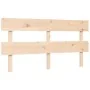 Bed frame with solid wood headboard 160x200 cm by vidaXL, Beds and slatted bases - Ref: Foro24-3193281, Price: 124,93 €, Disc...