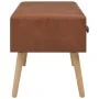 Brown synthetic leather bench with drawers 80 cm by vidaXL, Benches for halls and storage - Ref: Foro24-277076, Price: 74,55 ...