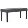 Banco de cuero sintético 106 cm gris de vidaXL, Bancos para recibidores y almacenamiento - Ref: Foro24-281309, Precio: 78,89 ...