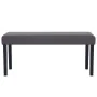 Banco de cuero sintético 106 cm gris de vidaXL, Bancos para recibidores y almacenamiento - Ref: Foro24-281309, Precio: 78,89 ...