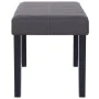 Banco de cuero sintético 106 cm gris de vidaXL, Bancos para recibidores y almacenamiento - Ref: Foro24-281309, Precio: 78,89 ...