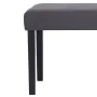 Banco de cuero sintético 106 cm gris de vidaXL, Bancos para recibidores y almacenamiento - Ref: Foro24-281309, Precio: 78,89 ...