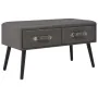 Banco con cajones cuero sintético gris 80 cm by vidaXL, Benches for halls and storage - Ref: Foro24-277078, Price: 74,55 €, D...