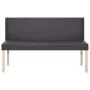 Synthetic leather bench 139.5 cm gray by vidaXL, Benches for halls and storage - Ref: Foro24-281332, Price: 187,78 €, Discoun...