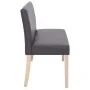 Banco de cuero sintético 139,5 cm gris de vidaXL, Bancos para recibidores y almacenamiento - Ref: Foro24-281332, Precio: 187,...
