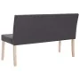 Synthetic leather bench 139.5 cm gray by vidaXL, Benches for halls and storage - Ref: Foro24-281332, Price: 187,78 €, Discoun...